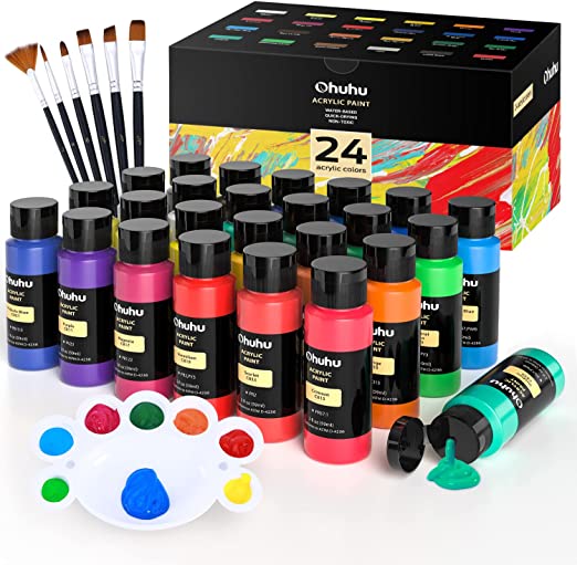 Acrylic Paint Set, Caliart 24 Colors (59ml, 2oz) – Ebrahim Khan LLC